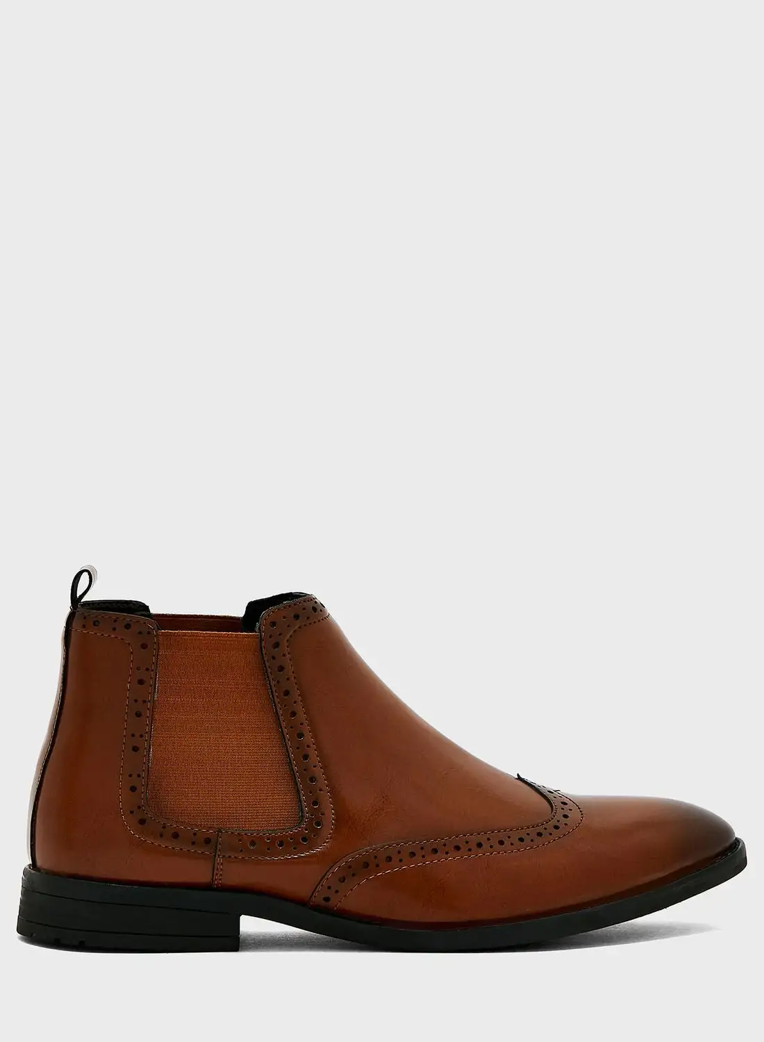 Robert Wood Formal Wing Cap Chelsea Boots