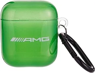 CG Mobile AMG Transparent Case White Logo for Airpods 1/2 - Green