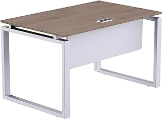 Mahmayi Carre 5114 Workstation Table without Drawer for Home & Office - Truffle Davos Oak