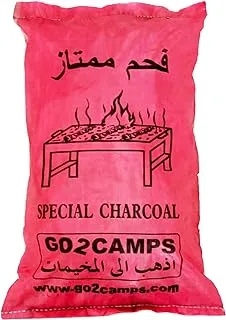 GO2CAMPS BBQ Hardwood Charcoal-5 Kg | Premium Barbeque Special Charcoal Medium to Small Sizes | Mumtaz Natural Hardwood Charcoal Long lasting and with out Powder.