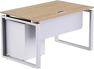 Mahmayi Carre 5112 Workstation Table with Drawer for Home & Office - Coco Bolo