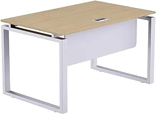 Mahmayi Carre 5114 Workstation Table without Drawer for Home & Office - Natural Davos Oak