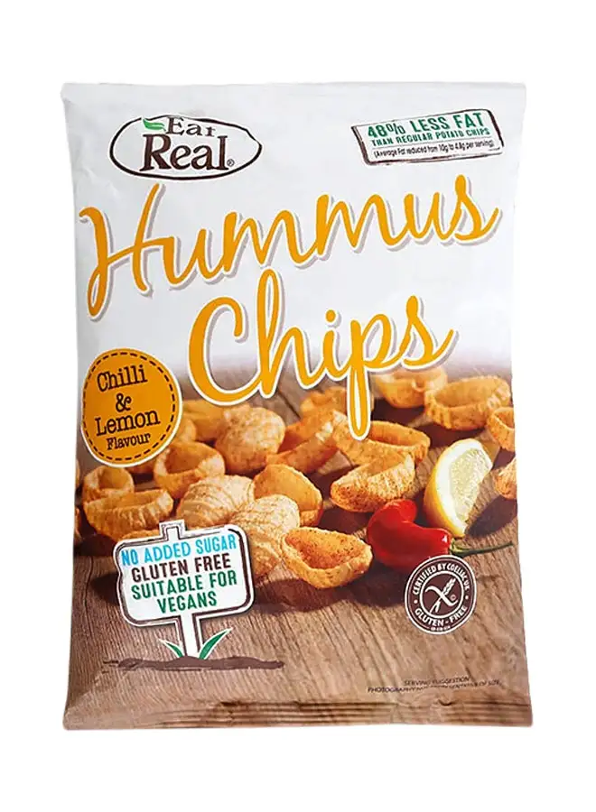 Eat Real Chili And Lemon Hummus Chips 135grams