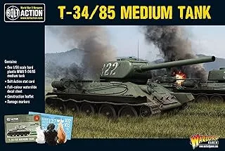 WarLord Bolt Action Soviet T34/85 Medium Tank 1:56 WWII Military Wargaming Plastic Model Kit