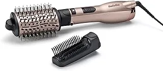 BaByliss Smooth Volume 1000 Airbrush | 1000W Drying Power | Ionic To Fight Frizz | 3 Heat Settings | Style While You Dry | Large Oval Ceramic Barrel For Smoothing | AS90PSDE - Rose Quartz