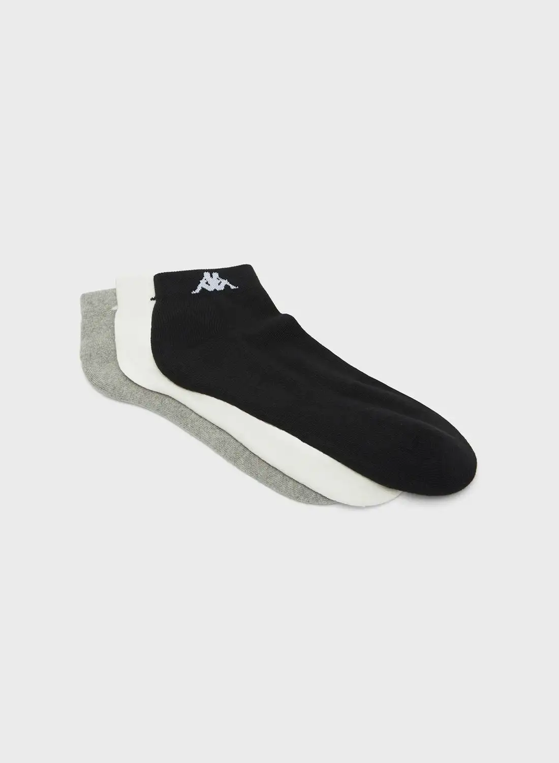 Kappa 3 Pack Logo Crew Socks