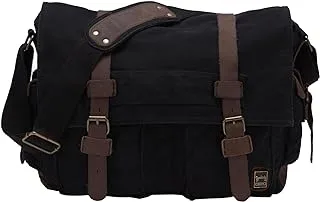 Berchirly Vintage Military Men Canvas Messenger Bag For 13.3-17