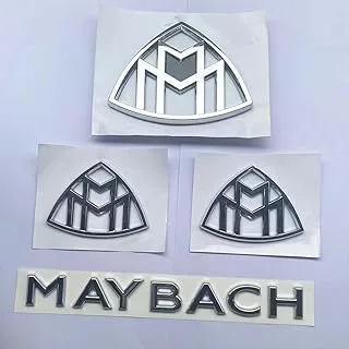 شارة CMAOS Maybach Fender الجانبية الخلفية لصندوق السيارة مناسبة لسيارة مرسيدس بنز من الفئة S، 4 قطع