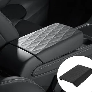 Jawjut Car Armrest Cover for Tesla Model 3 Model Y Center Console Cover Automobile Waterproof Armrest Box Mat Tesla Accessories