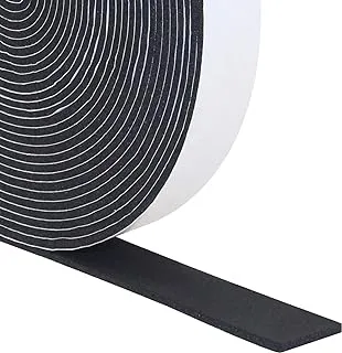 Royal Apex Double Sided Foam Tape Multi-Surface Black Adhesive Weatherstrip Seal Insulation Tape Window Insulation Weather Stripping for Doors, Waterproof, Dustproof, Soundproof (1 inch)