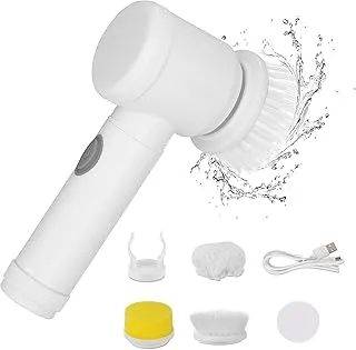 ECVV Magic Brush Electric Spin Scrubber, Electric Cleaning Brush with 3 Brush Heads,Bathroom Rechargeable Scrub Brush,Shower Scrubber for Cleaning丨Wall/Bathtub/Toilet/Window/Kitchen/Sink/Dish