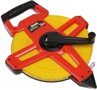 DNA Motoring TOOLS-00042 Contractor-Grade Open Reel Fiberglass Measuring Tape, Distance Measurement Tool Kit, [1] 1/2