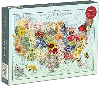 Wendy Gold USA State Flowers 1000 Piece Puzzle