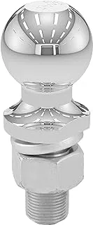 CURT 40038 Chrome Trailer Hitch Ball, 12,000 lbs, 2-Inch Diameter, 1 x 2-1/4-Inch Shank