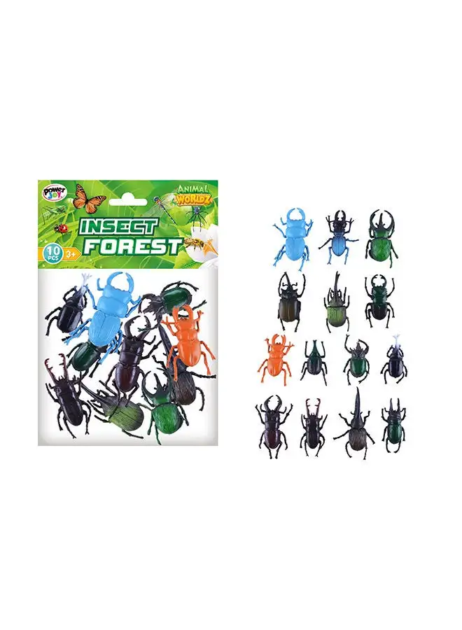 Power Joy Animal Worldz Insects 2 Inch 10 Pieces