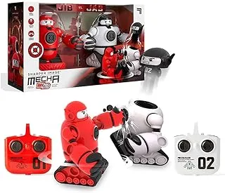 Sharper Image Remote Control Toy Mecha Rivals Dual Player Interactive Push to Eject Toy for Kids 8+ Years - Multicolour