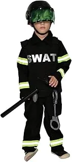 Mad Toys Swat Kids Professions Roleplay Halloween Dress Up Cosplay Book Week and World Book Day Child Costumes, Large 7-8 Years