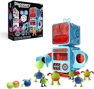 Discovery Mindblown STEM Toys DIY Prize-Pod 52-Piece Robot Retro Vending Machine Build Kit for 8+ Years