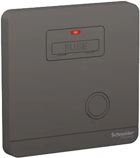 Schneider Electric AvatarOn, 1 Gang, Fuse Connection, 13A 250V, Dark Grey, E8330FSGN_DG