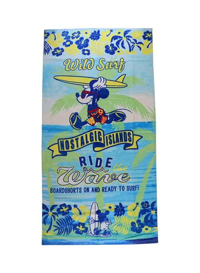 Disney Mickey Design Beach Bath Towel Multicolour 70x140cm