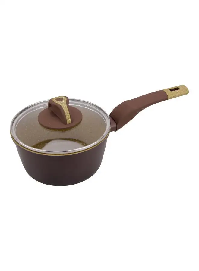 Wilson Aluminum Sauce Pot With Lid Brown 16.0cm