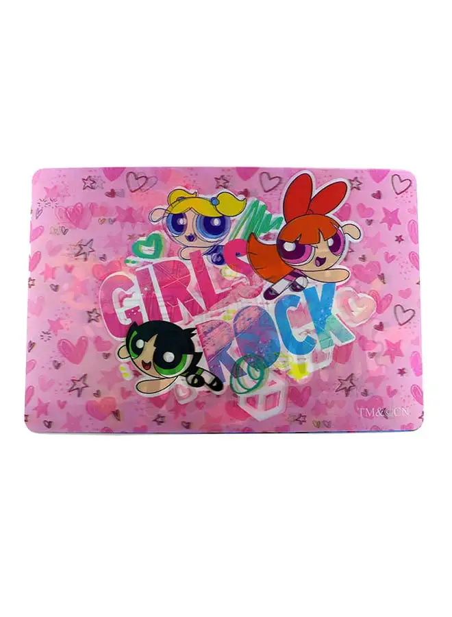 CN 2-Piece 3D Girls Rock Printed Tablemat Set Multicolor 30 x 45cm