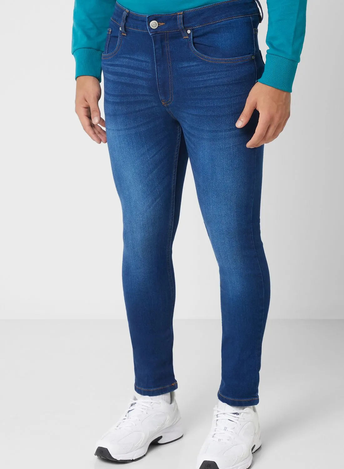 Seventy Five Skinny Fit Washed Jeans