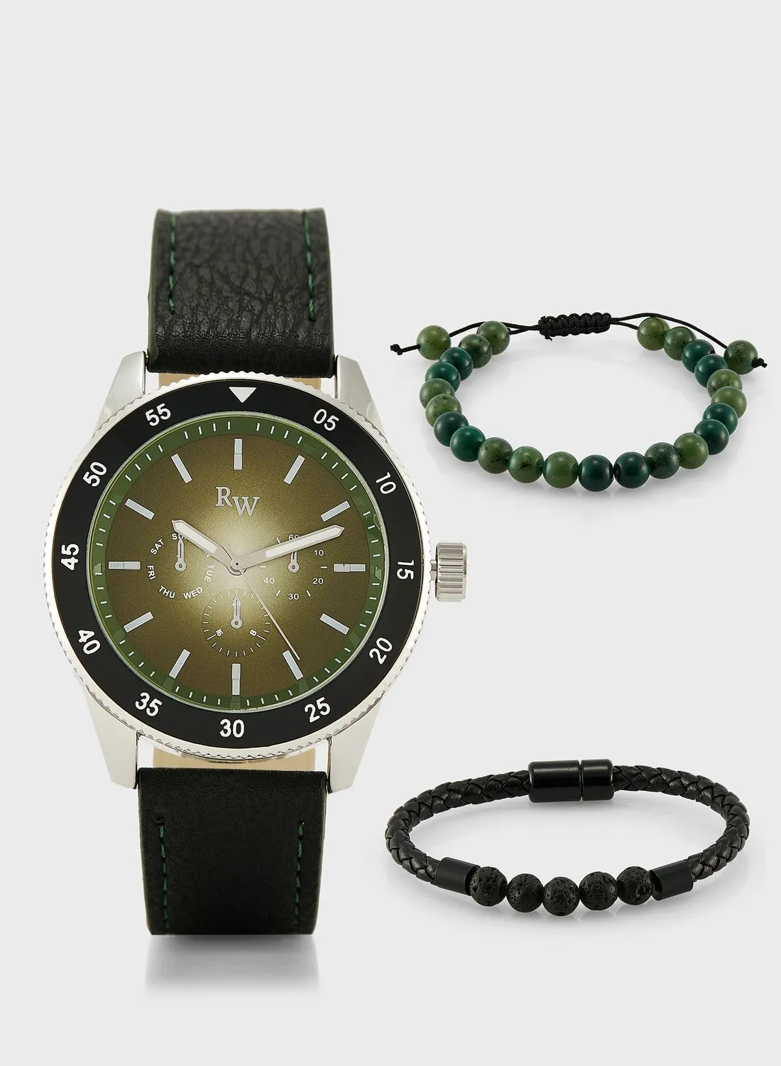 Robert Wood Analogue Watch And Bracelet Gift Set