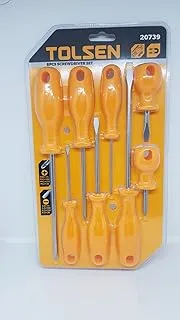 SET 8 SCREWDRIVERS CROSS/CUTTING