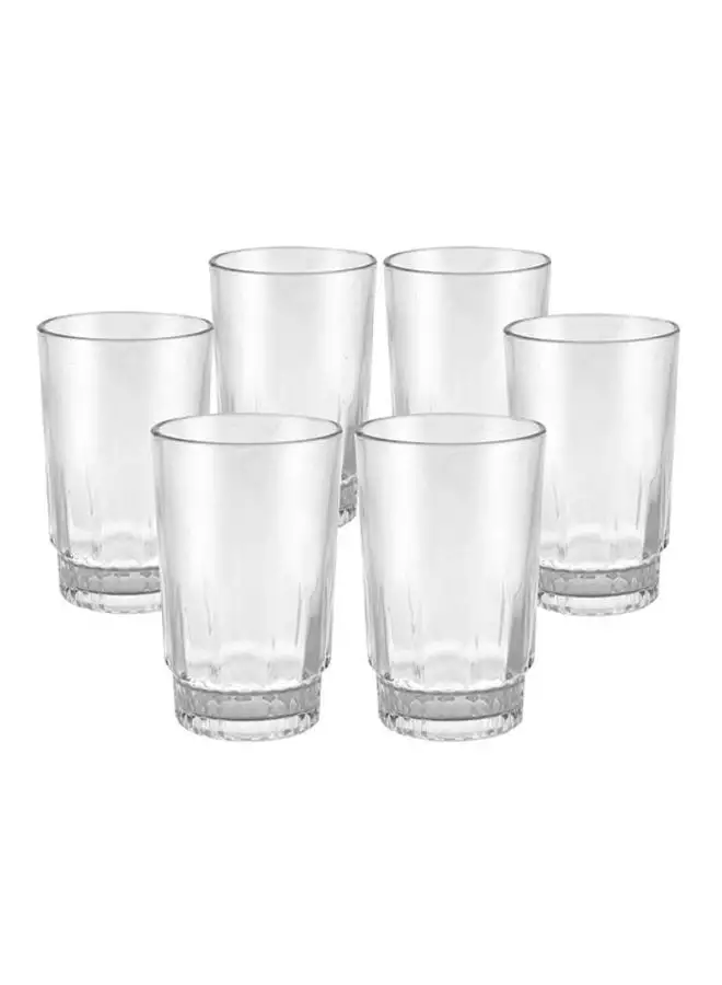 Royalford 6-Piece Glass Tumbler Set Clear 25.2x13x11.5cm