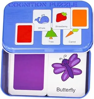 UKR Cognitive Puzzle Colors English Words Flash Cards