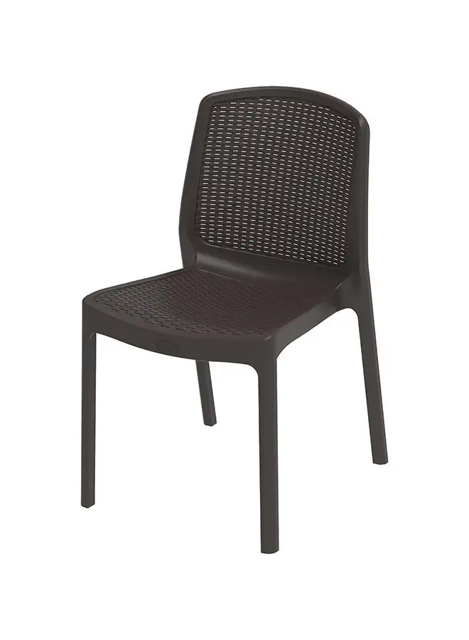 Cosmoplast Cedarattan Armless Chair Brown