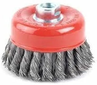 Braided Cup Brush Nut 100mm