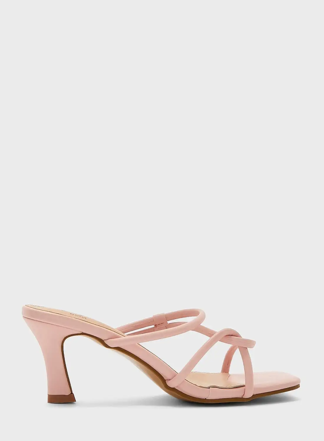 Ginger Crossover Strap Heeled Sandals