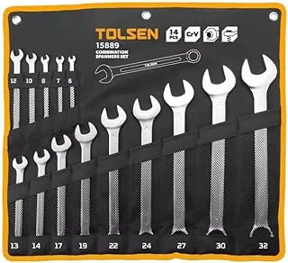 Set of 14 combination wrenches