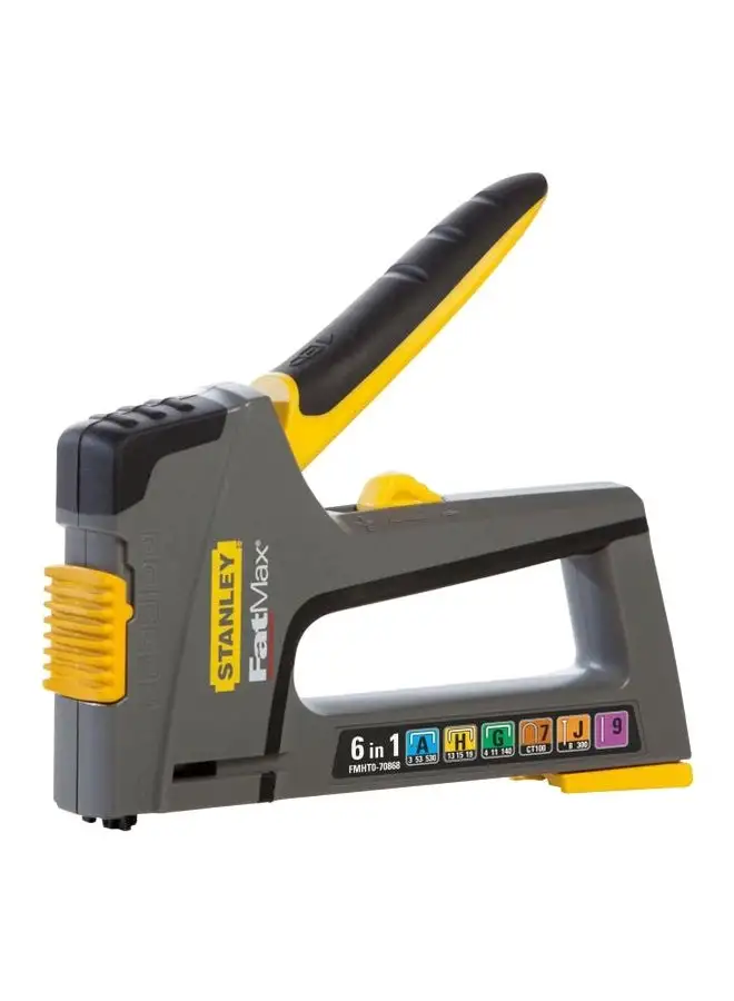 Stanley Fatmax 6-In-1 Staple Gun With Staples And Nails Black/Yellow