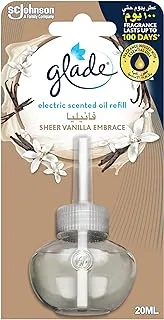 Glade Electric Scented Oil Refill, Air Freshener, Sheer Vanilla Embrace, 20ml