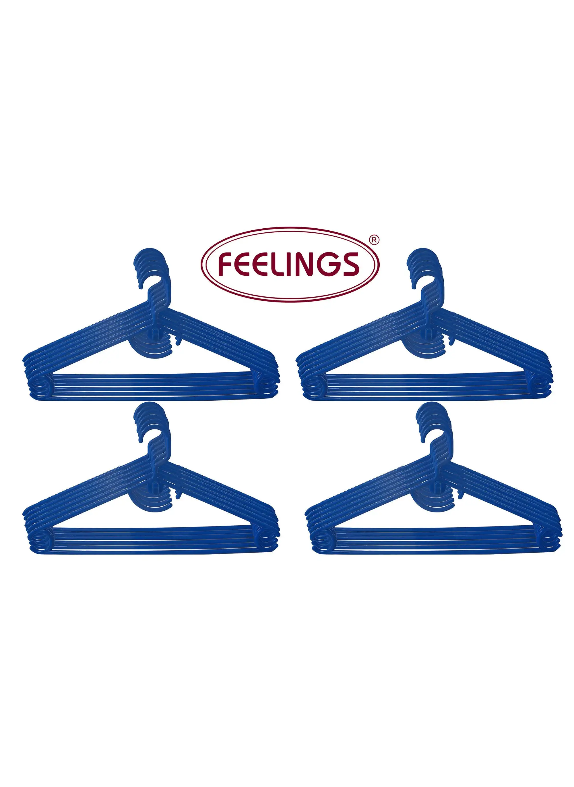 Feelings FEELINGS HANGER PLASTIC ARCH BLUE 24 PCS SET