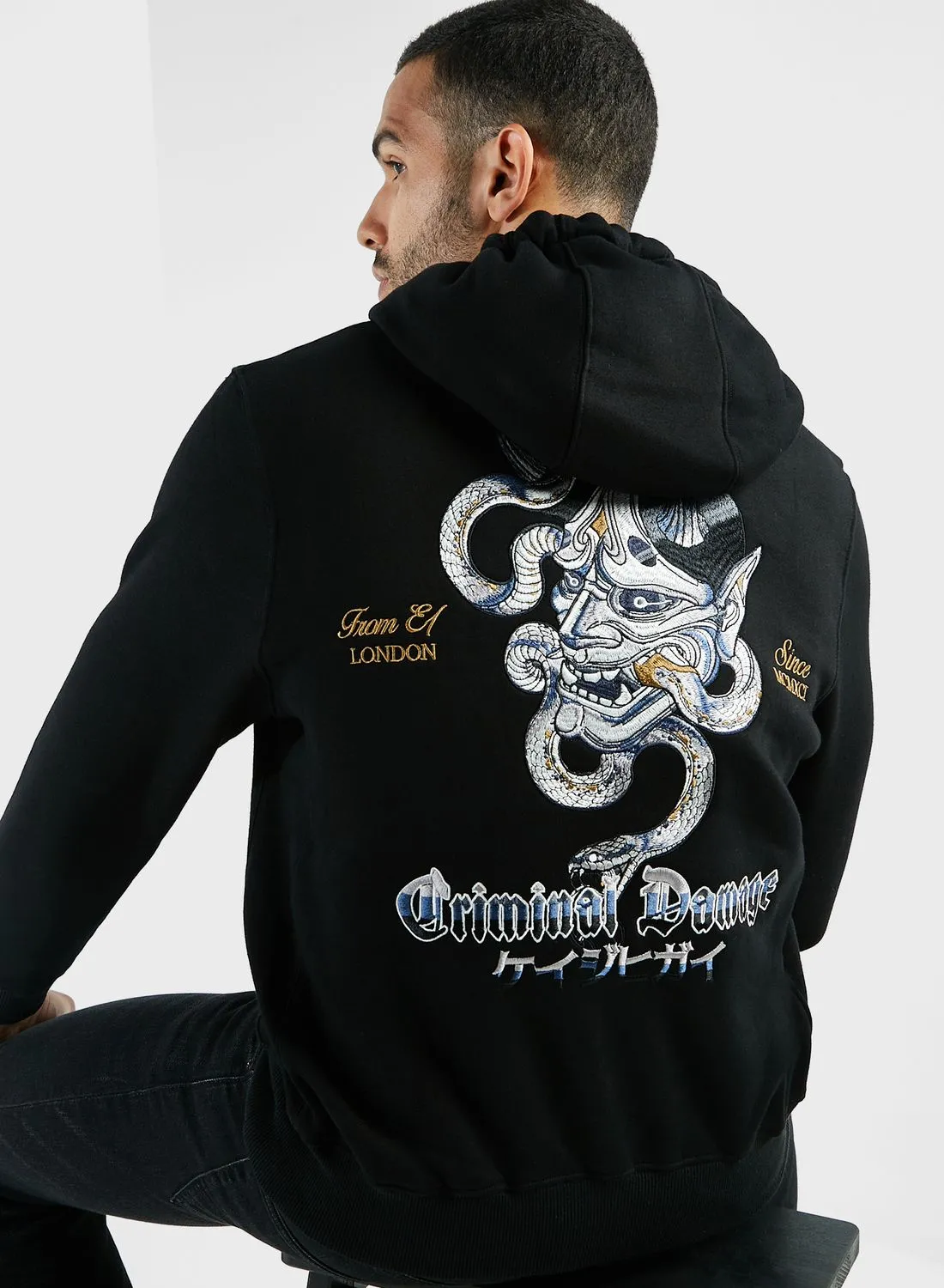 CRIMINAL DAMAGE Hanya Snake Hoodie