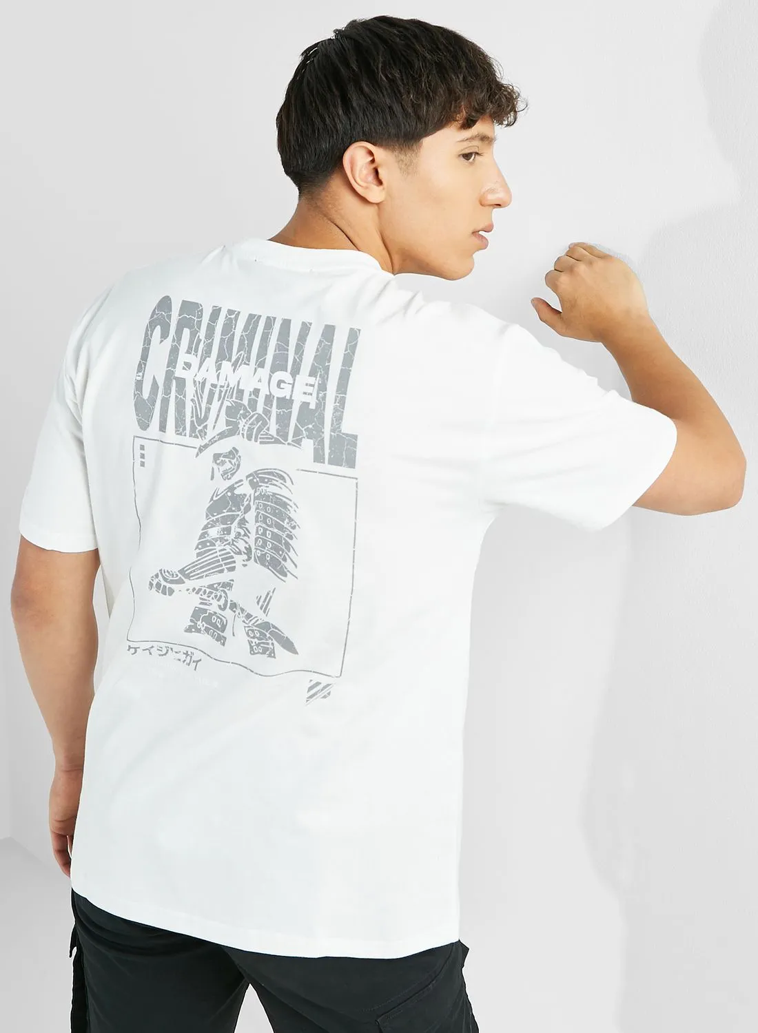 CRIMINAL DAMAGE Samurai Reflective T-Shirt