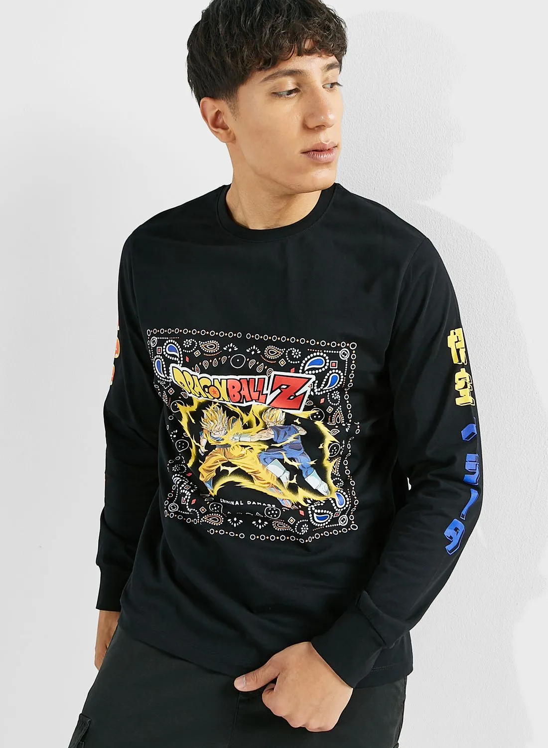 CRIMINAL DAMAGE Dragon Ball Z Goku Vs Vegeta Sweatshirt