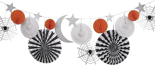 Halloween Honeycomb Shapes Garland