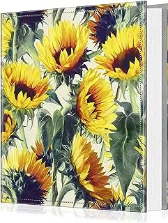 Fintie Photo Album 4x6 Photos - 600 Pockets Large Capacity Photo Book Cover for Family Wedding Anniversary Baby Vacation Pictures, Sunflowers