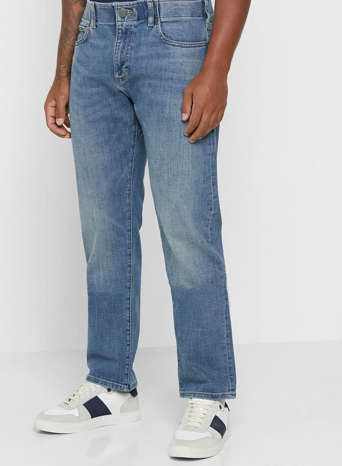 LEE Mid Wash Straight Fit Jeans