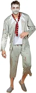 Mad Toys Zombie Casual Men Adult Halloween Roleplay Cosplay Theme Party Costumes, Large UK 16-18