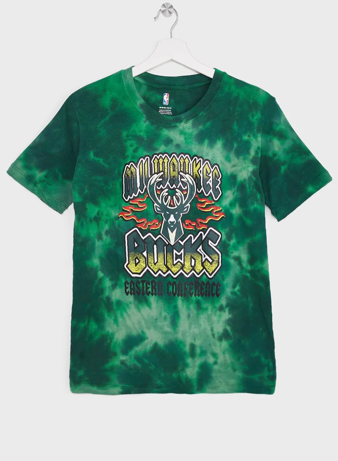 تي شيرت Outerstuff Milwaukee Bucks School Of Rock Bleach Out