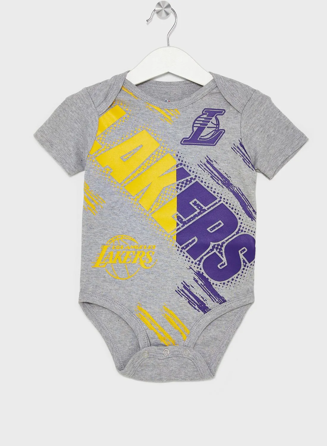 NBA Kids Los Angeles Lakers Dribbles Creeper Onesie