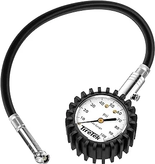 TireTek Flexi-Pro Tire Pressure Gauge, Heavy Duty - Best For Car & Motorcycle 0-100 PSI