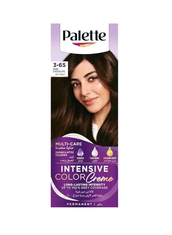 Palette Intensive Color Cream 3-65, Dark Chocolate 50+50+10ml