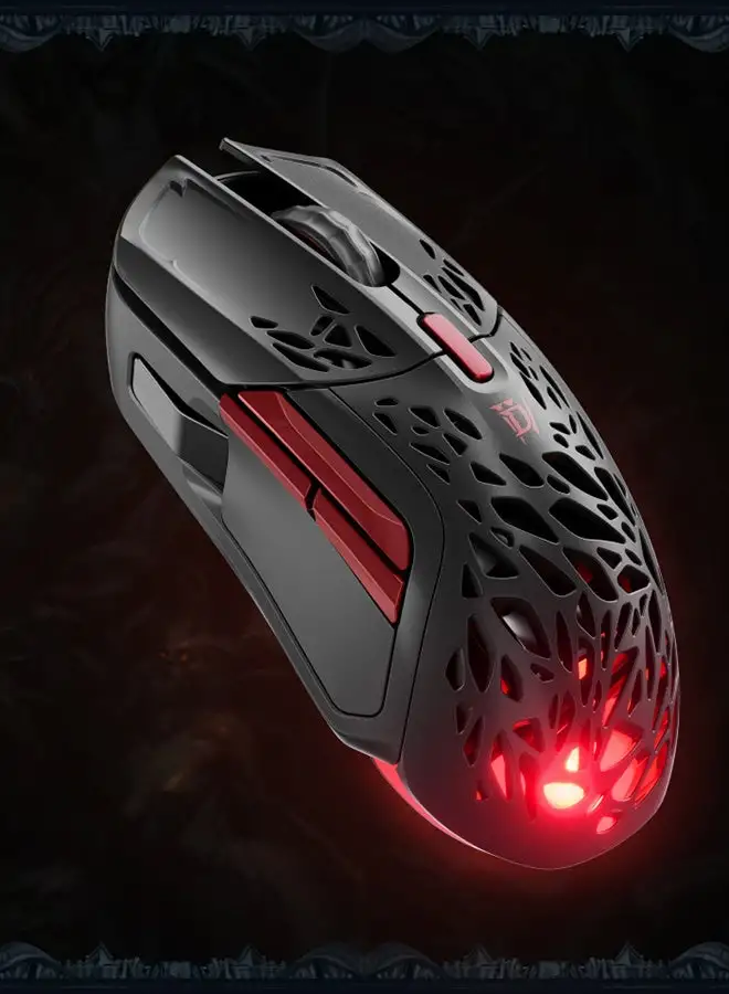 steelseries SteelSeries Aerox 5 Wireless – Diablo IV Edition – Lightweight 76g Gaming Mouse – 18000 CPI – TrueMove Air Optical Sensor – Water Resistant – 180+ Hour Battery Life – Free In-Game Item